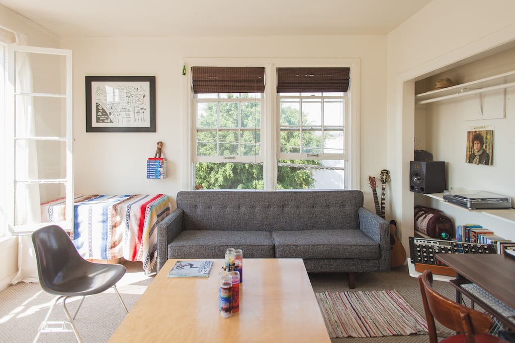Living Room. Lots of windows and beautiful natural light!