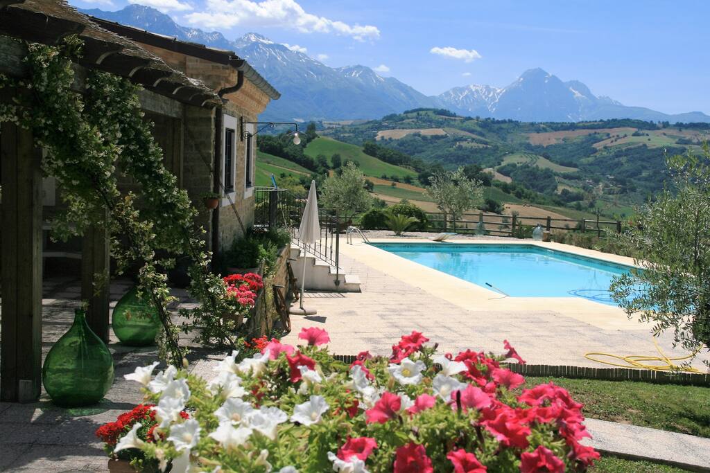 Casa Mimosa and the pool.