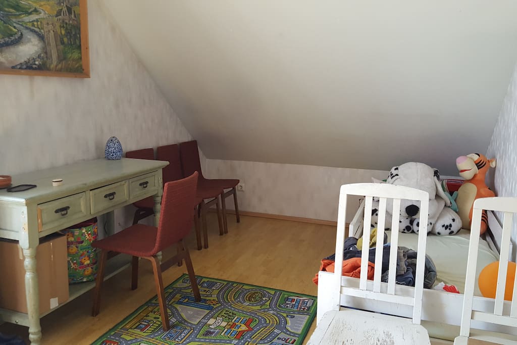 The kids room / mind-your-head room / semi adult-friendly room