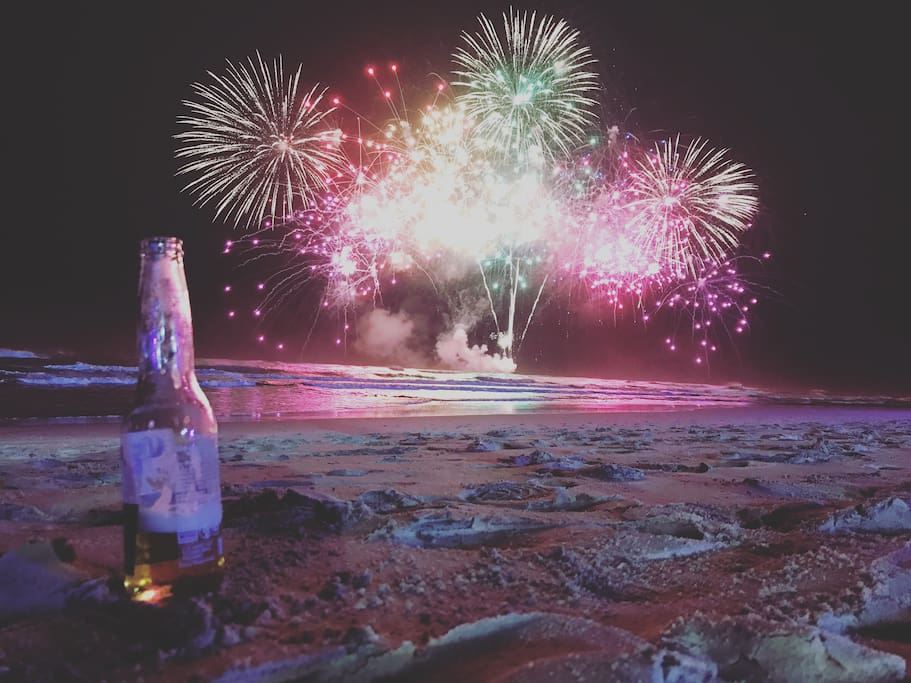 beach firework