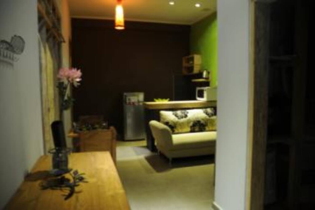 Living Room with Folded Coach