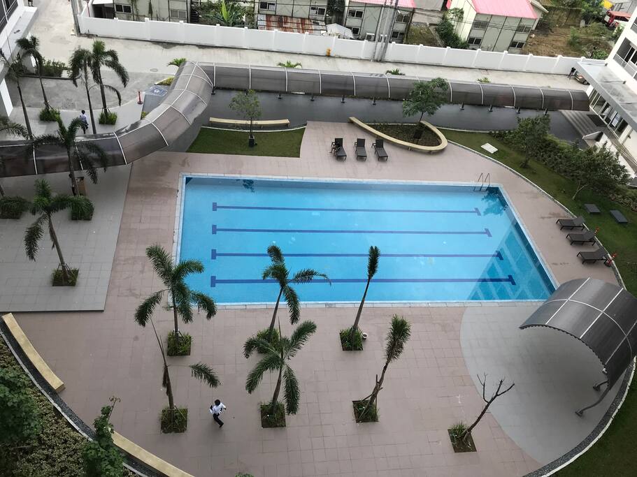 Pool view from the room