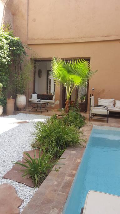 riad vu du jardin
