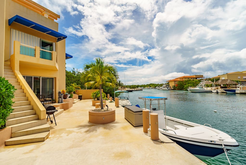Watch the boats come in and out of the marina from your own private dock.