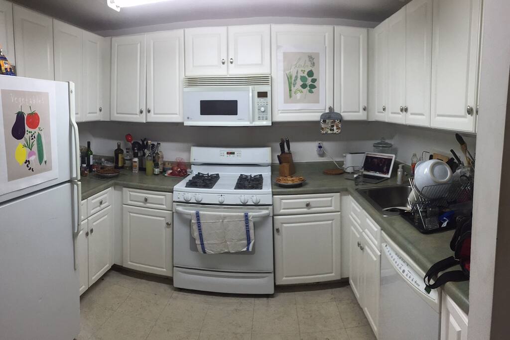 Kitchen with a dishwasher of course free to use all you like!