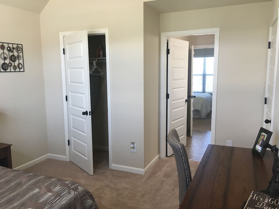 North Bedroom looking through attached Private Bath