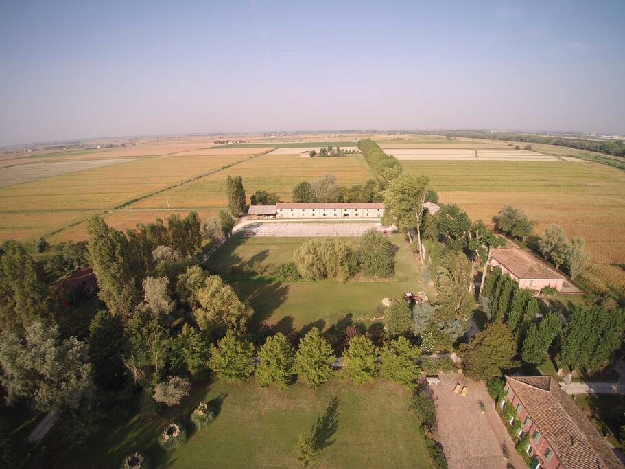 A View of the barn houses