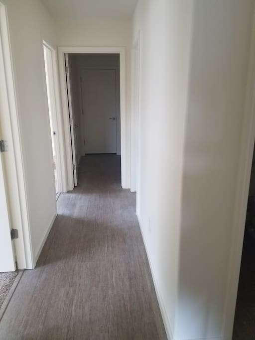 hallway to the bathroom