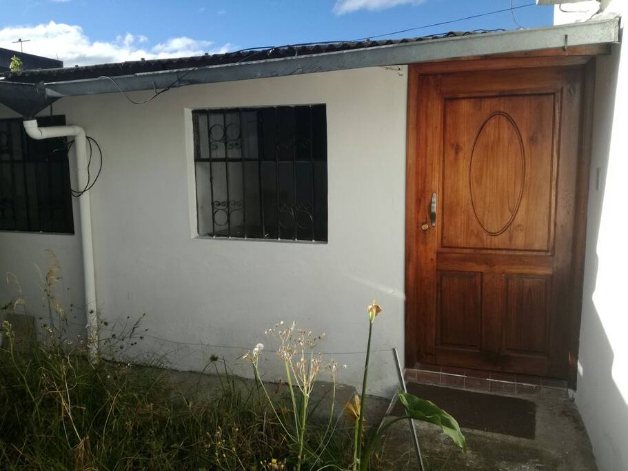 Main door inside patio