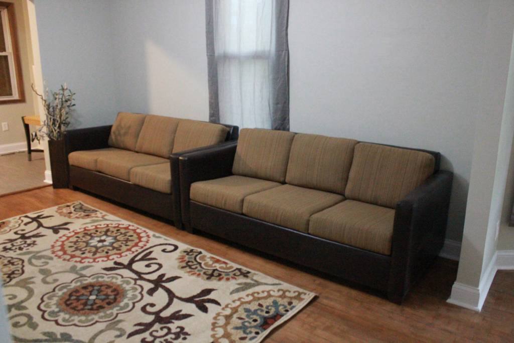Ample couch space for large groups