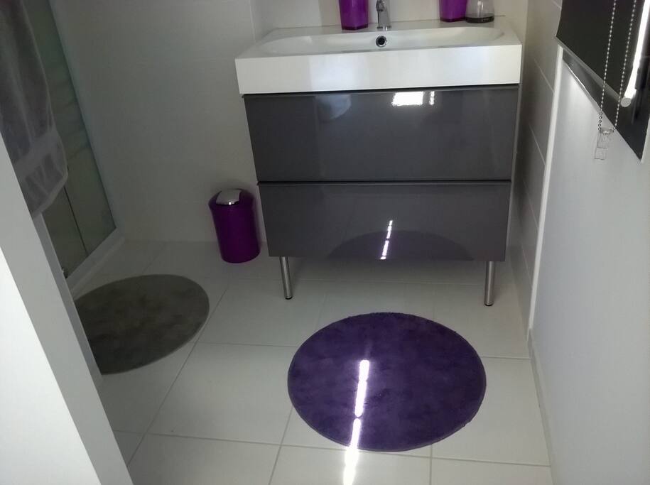 Entrée salle d'eau privative chambre 2