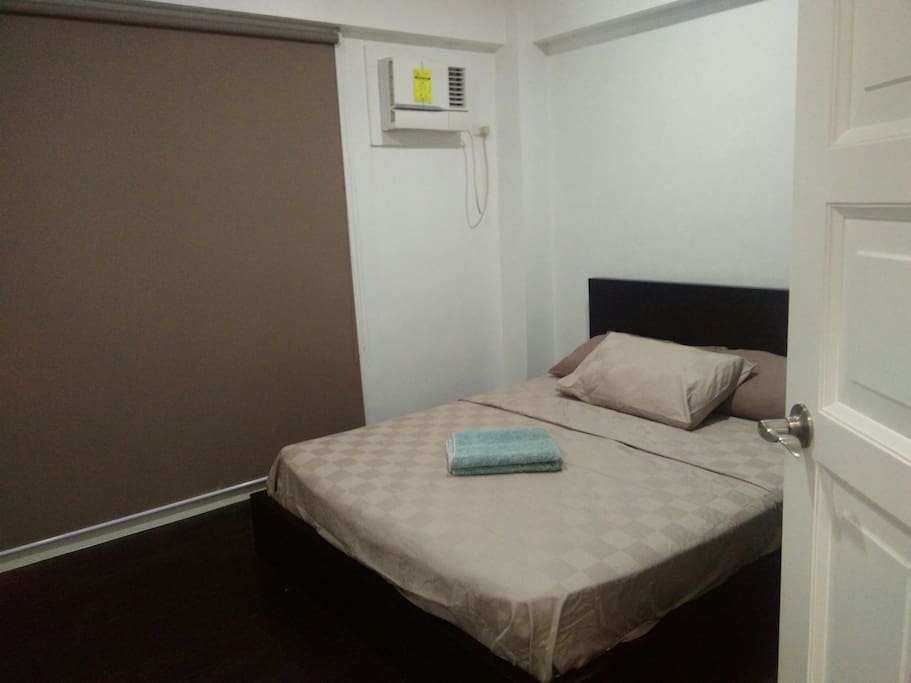 Master Bedroom
Queen Size Bed Airconditioned
With Bed sheets, pillow sheets 1 blanket and 3 pillows