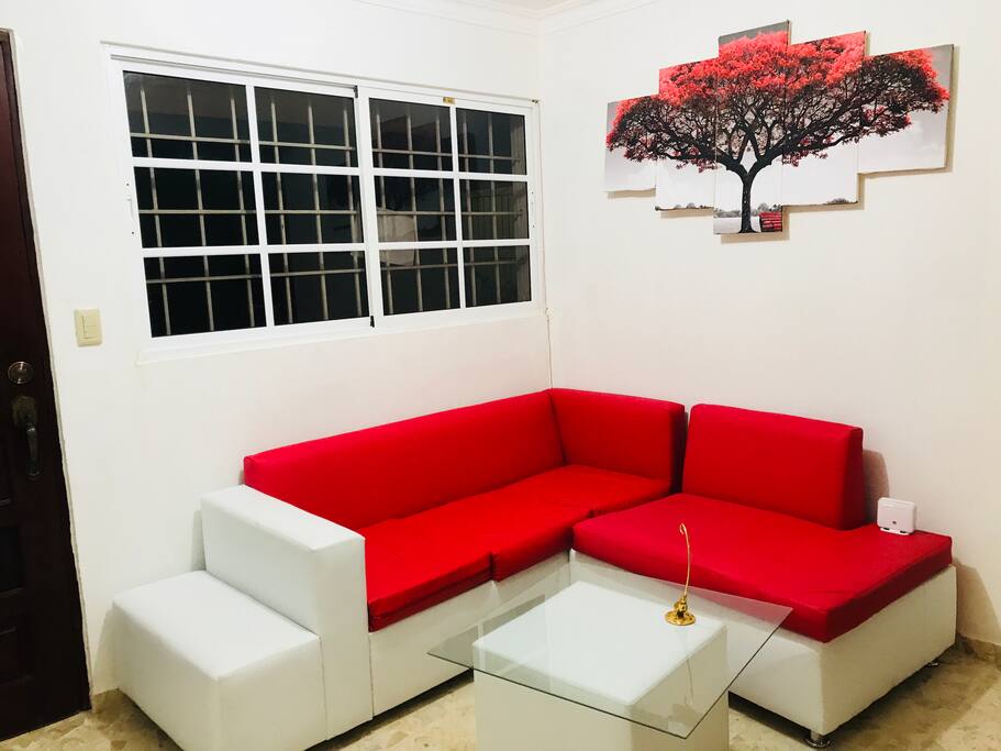 Nice coach in living room