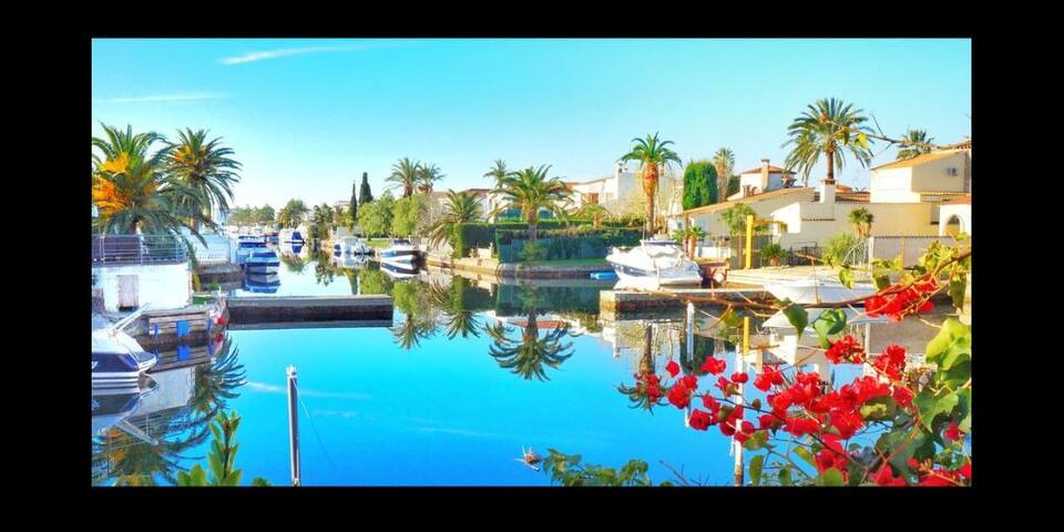 Maison de pêcheur + solarium de 25m2 face canaux