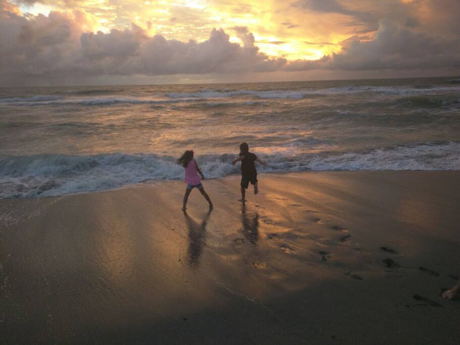 Sometimes it's more calm, and sometimes it's more waves. Each day is different.