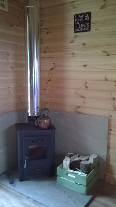 Log burner for those cooler nights