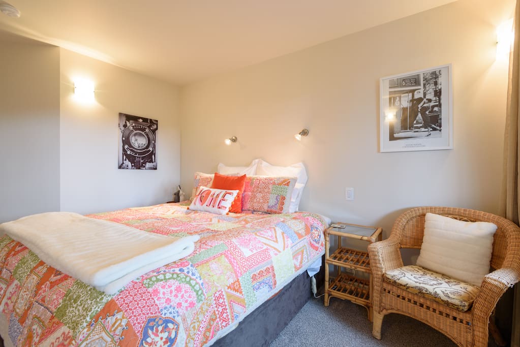 Super king sized bed and spacious bedroom.