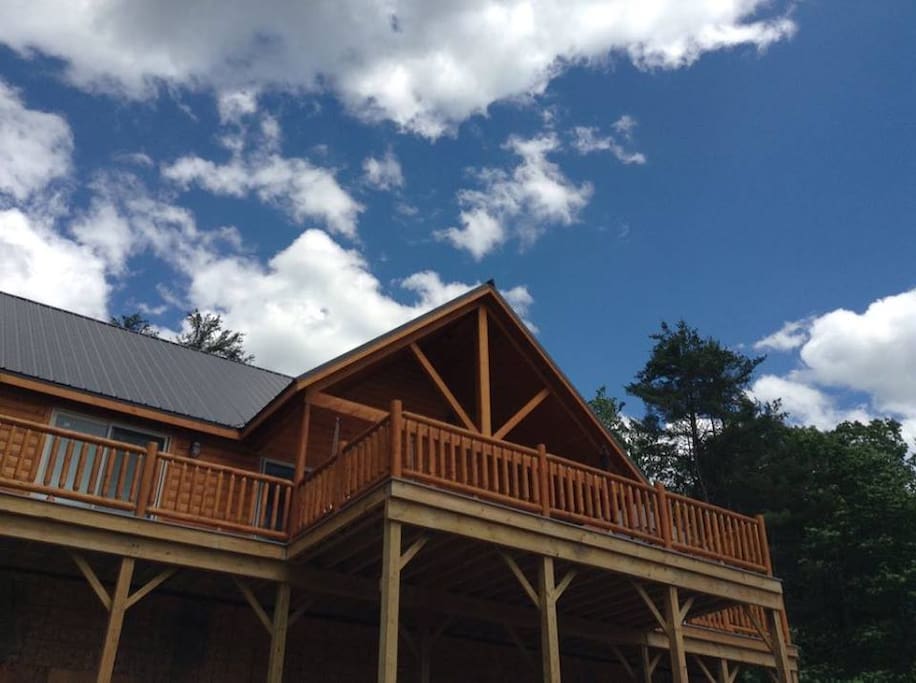View of the deck from below