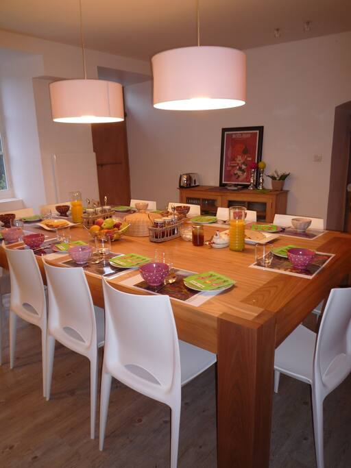 La table des petits déjeuners