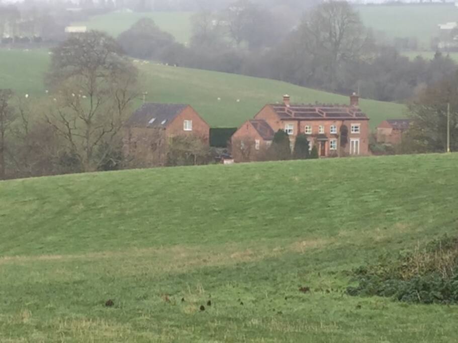 The annexe in the rolling countryside, but only 1 mile from a delightful country pub and farm shop