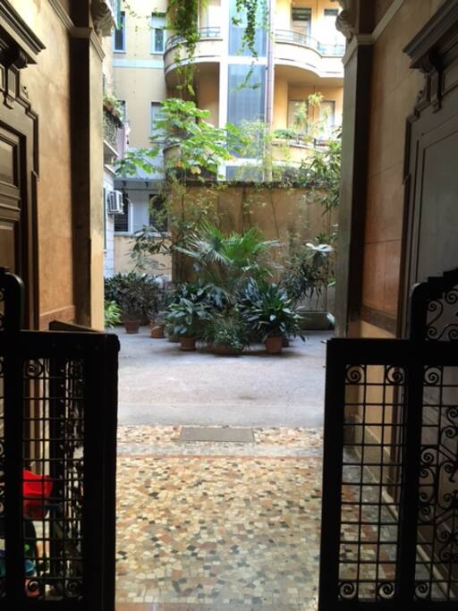 The entrance