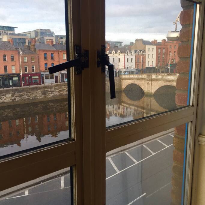 Mellows bridge view from flat living room.