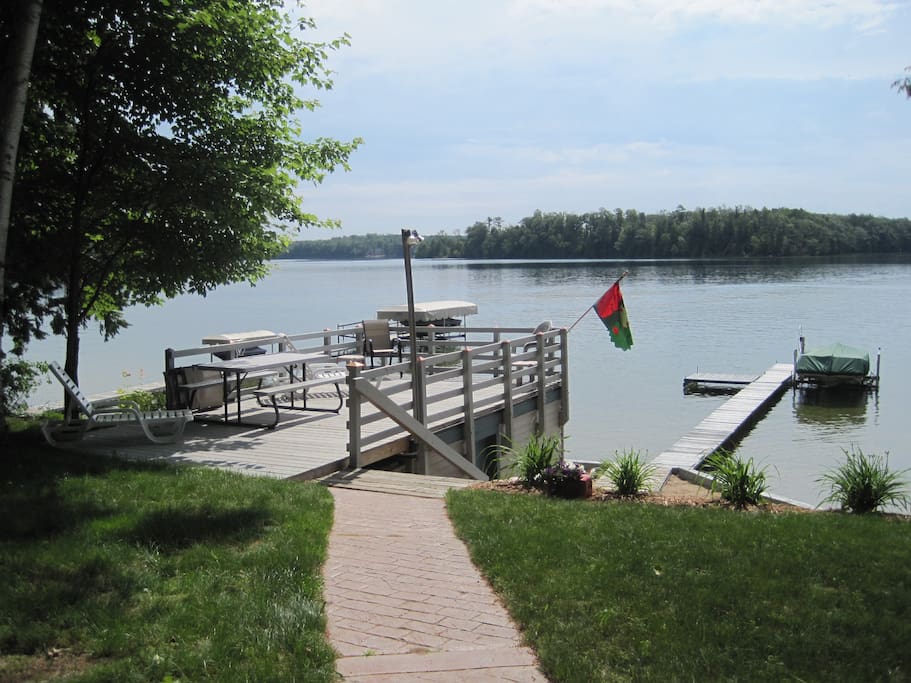 Deck on the boat house
