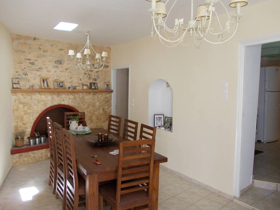 The main living and dining room