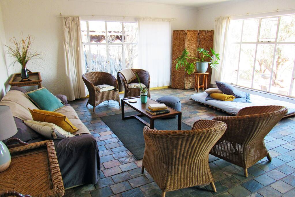 Sunny living space great for lounging around and taking in the view
