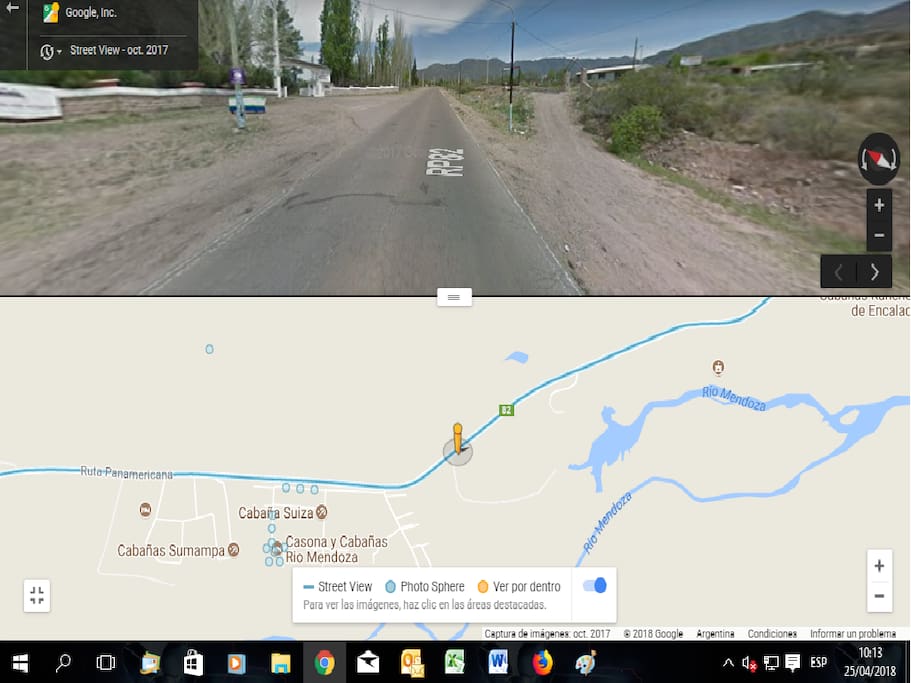 3D VIEW DE LA CABAÑA FRENTE A LA CENTRAL HIDROELECTRICA ALVAREZ CONDARCO