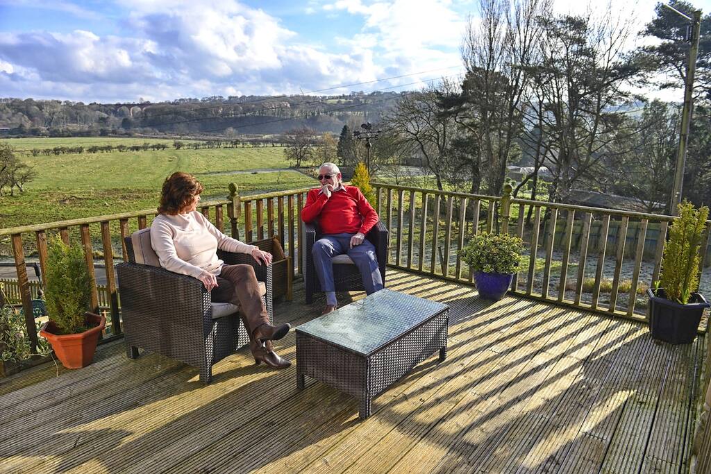 View from the decking