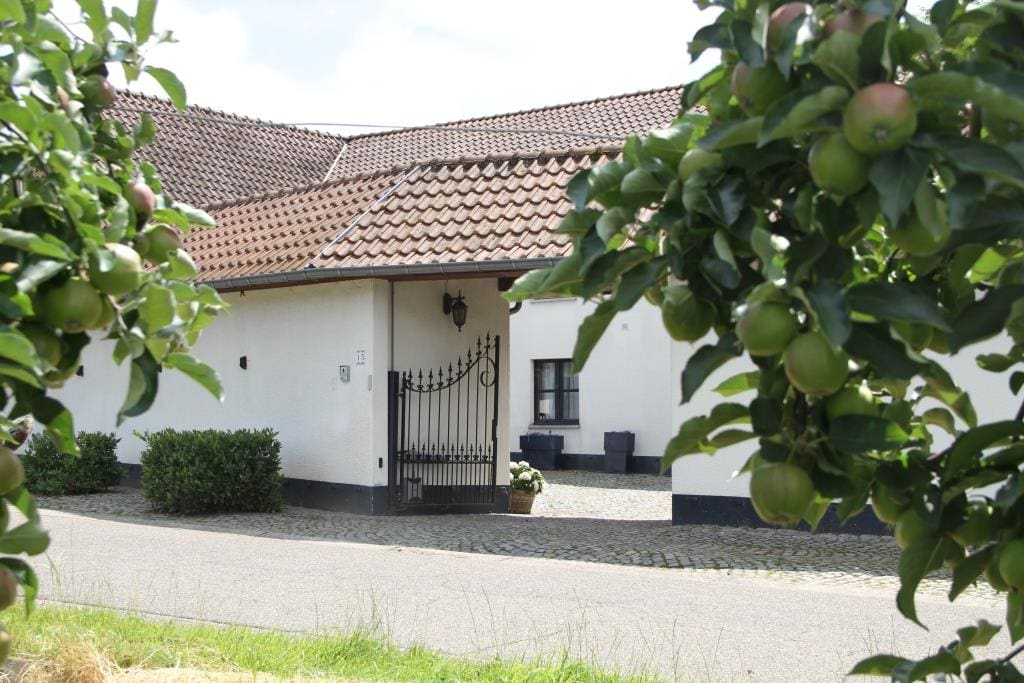 Inkom van de hoeve, naar binnenplein