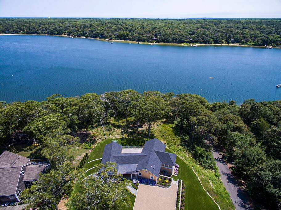 Located on the lagoon