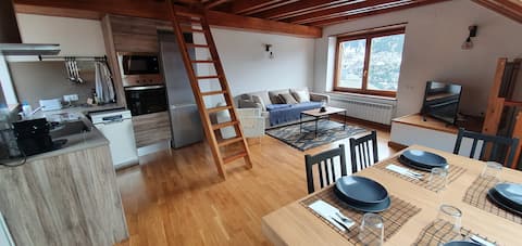 Duplex with luxury loft + parking (Taüll)