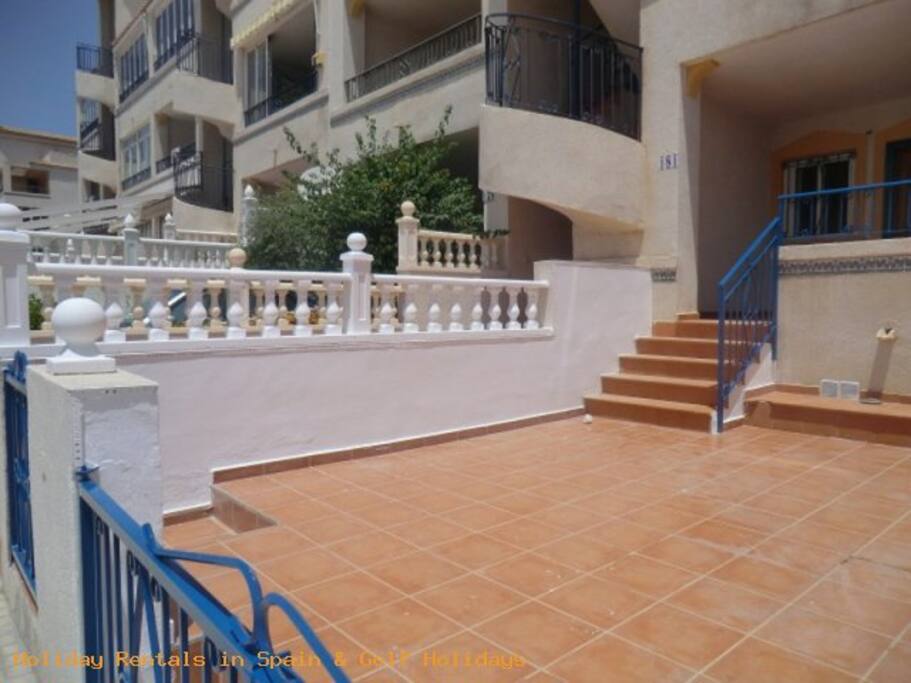 Large Front Terrace Area