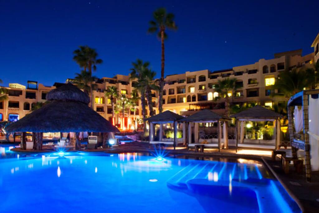 Pool at night