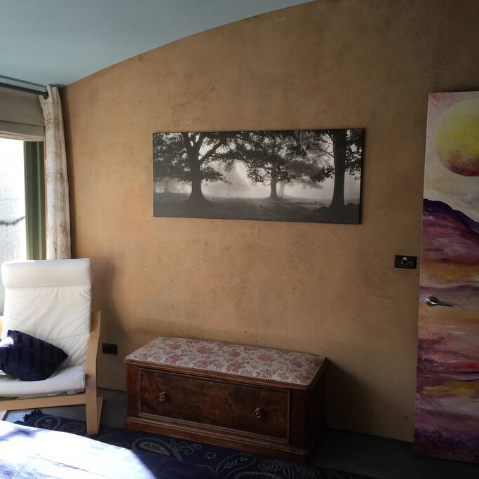 room to relax and a place for bags