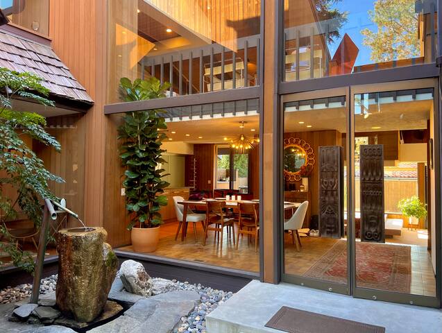 Mid-Century Modern Dream Home with Pool + Sauna gallery image 3