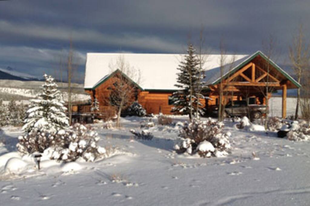 Front view of cabin