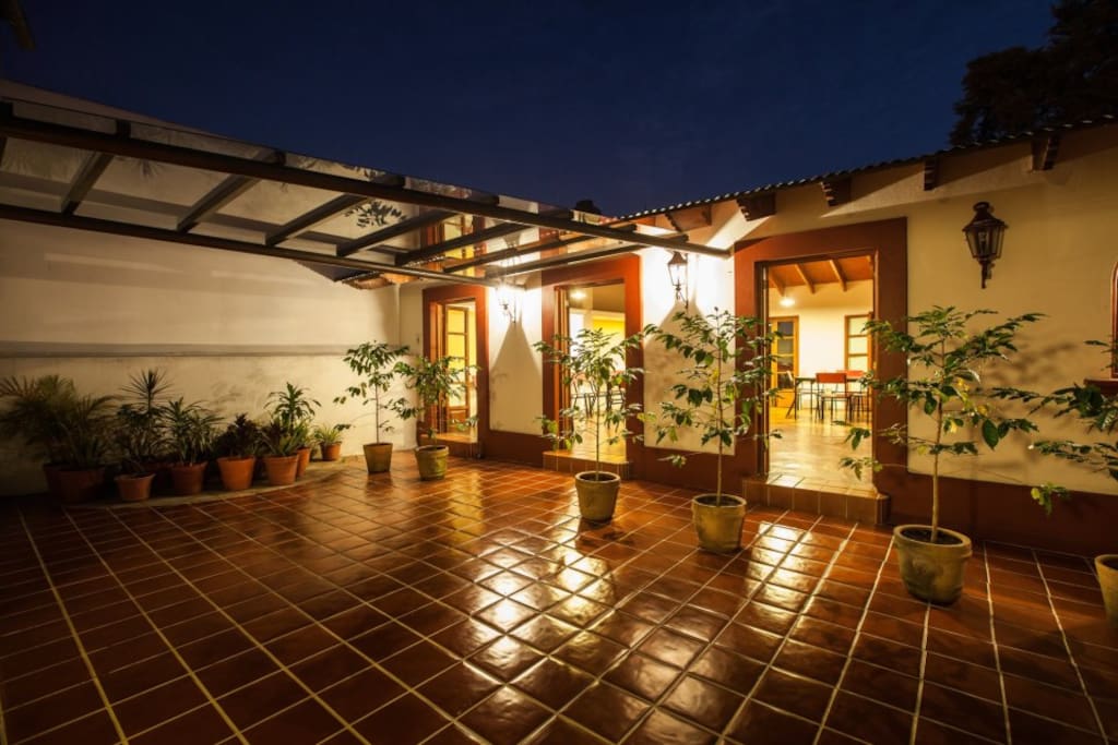 Terraza, área común, cocina