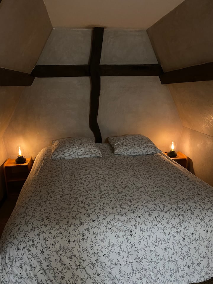 Chambre 1: 1 lit double 160x200