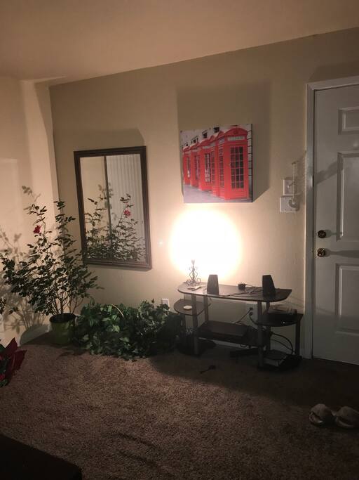 Living room view from the couch.