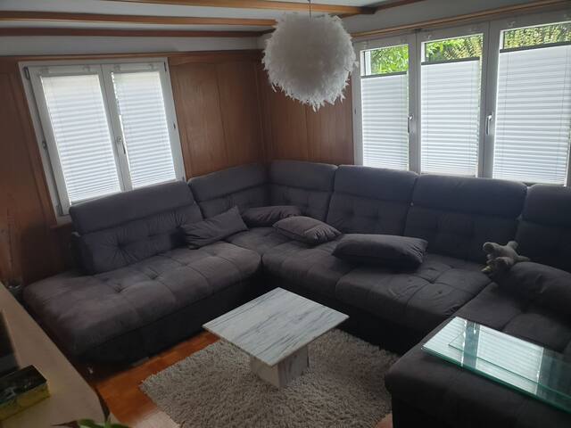 Room with bunkbed and single bed eschenbach SG