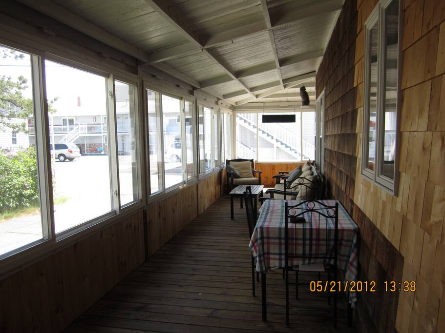 FRONT PORCH ON THE EASTERN SIDE