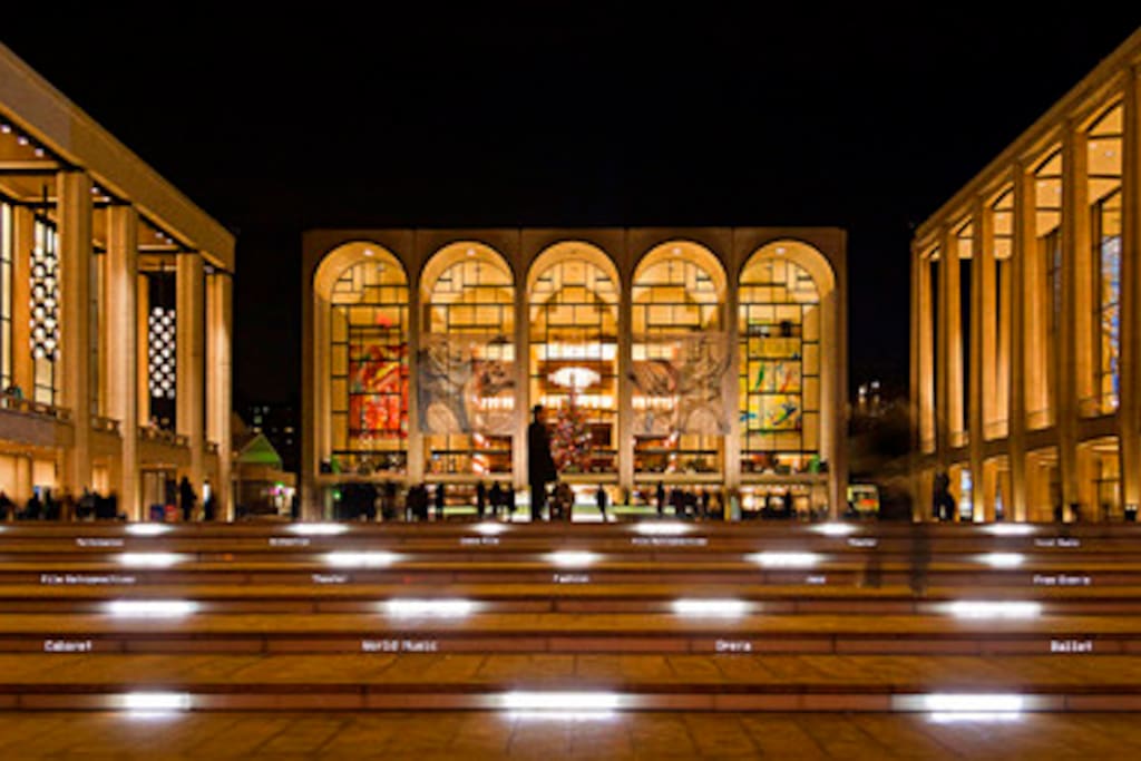 Close to Lincoln center, Ballet and Opera shows all year around