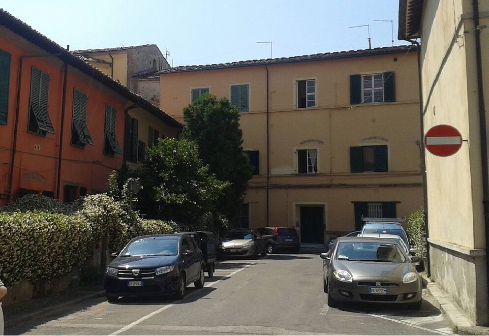the street