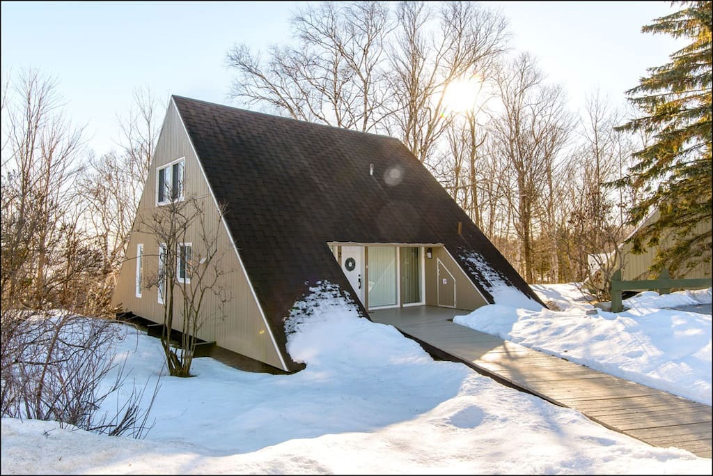 Vue extérieur en hiver.
Outside view winter time.