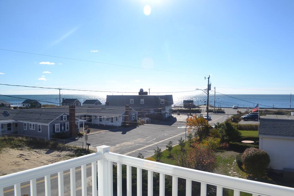 view from kitchen deck