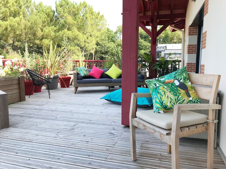 Portes Du Pyla: T3 Grande Terrasse, Pisc. Commune - Arcachon