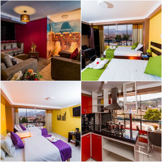 Areas compartidas y habitaciones